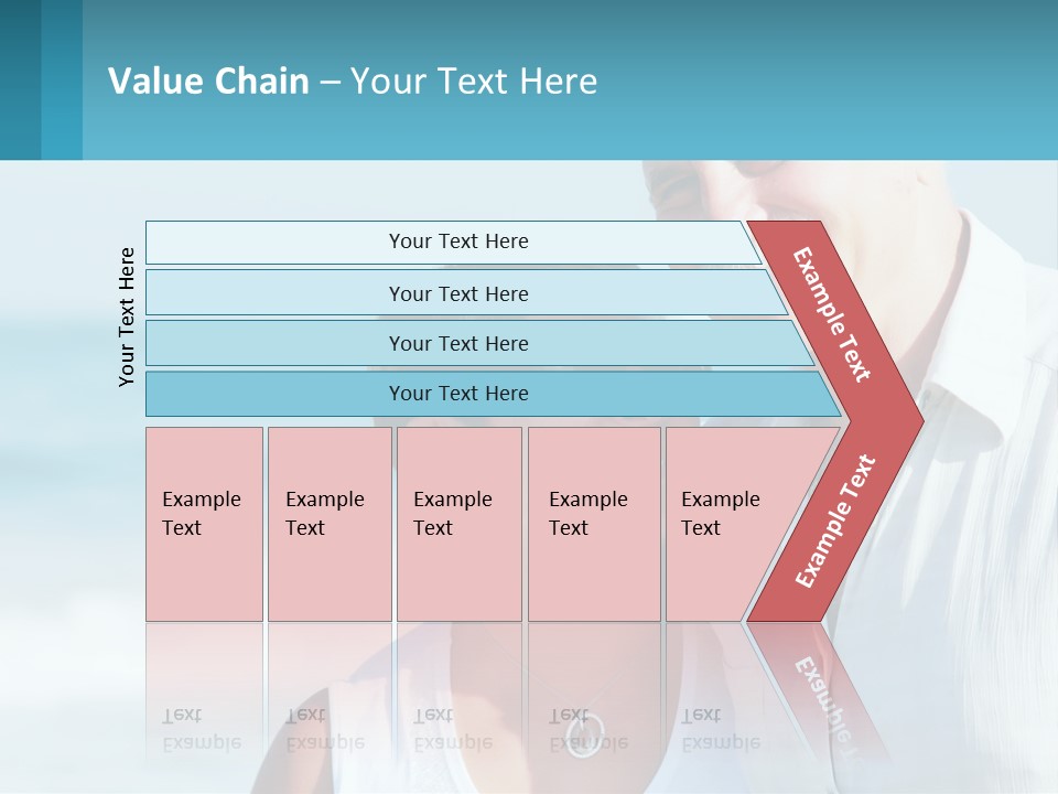 A Man And A Woman Are Standing On The Beach PowerPoint Template