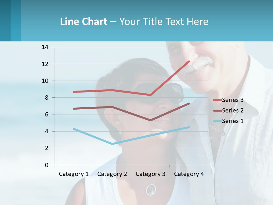 A Man And A Woman Are Standing On The Beach PowerPoint Template