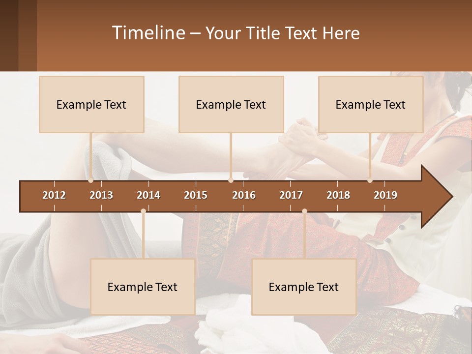 A Woman Sitting On A Bed With Her Legs Crossed PowerPoint Template