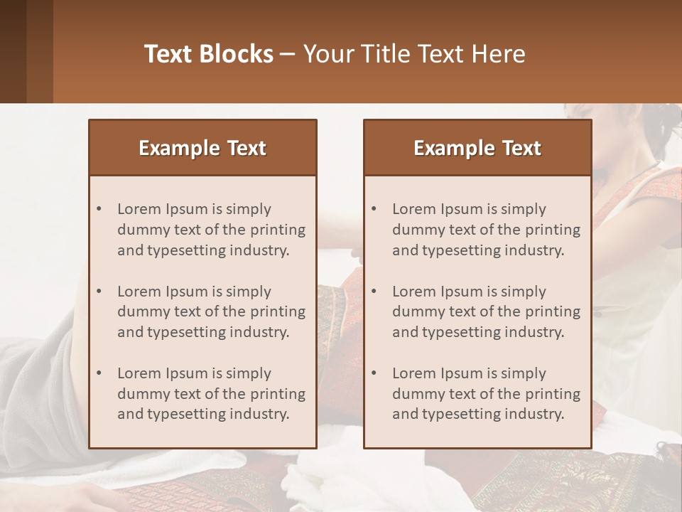 A Woman Sitting On A Bed With Her Legs Crossed PowerPoint Template