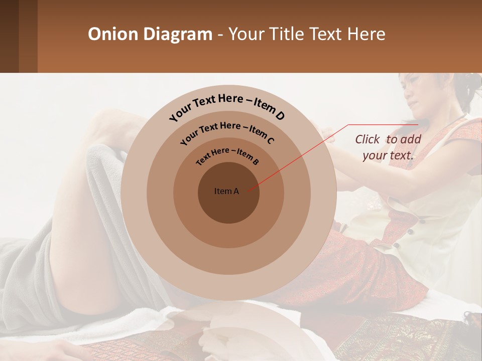 A Woman Sitting On A Bed With Her Legs Crossed PowerPoint Template