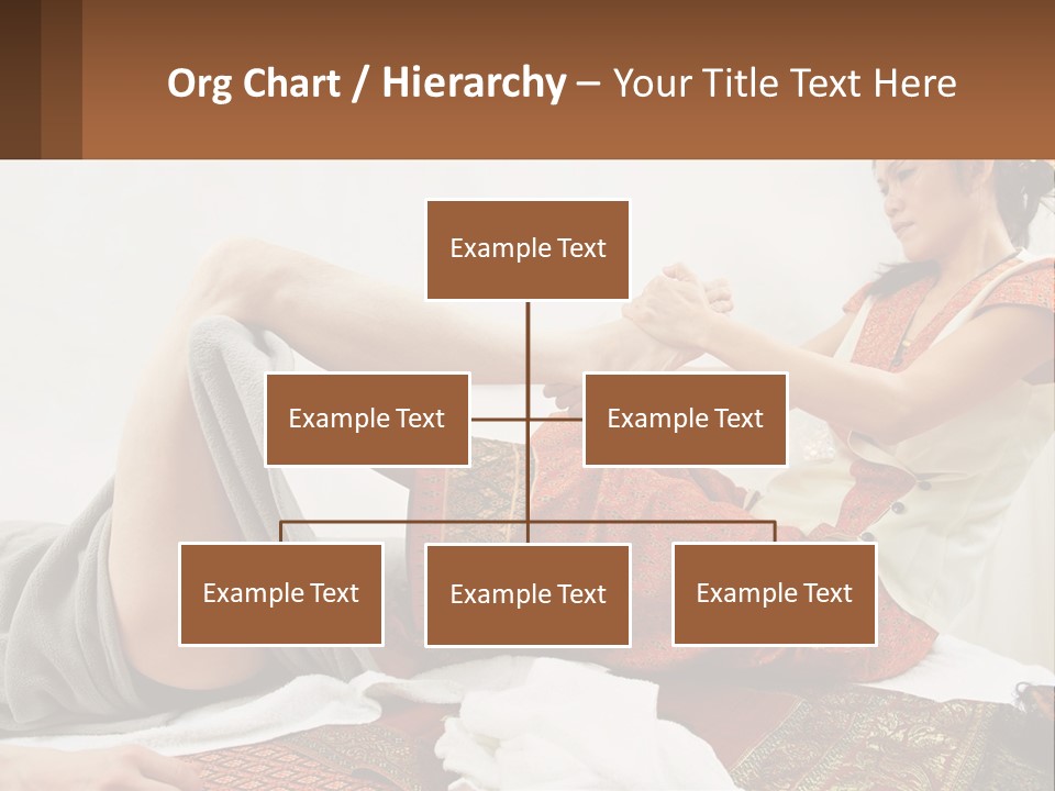 A Woman Sitting On A Bed With Her Legs Crossed PowerPoint Template