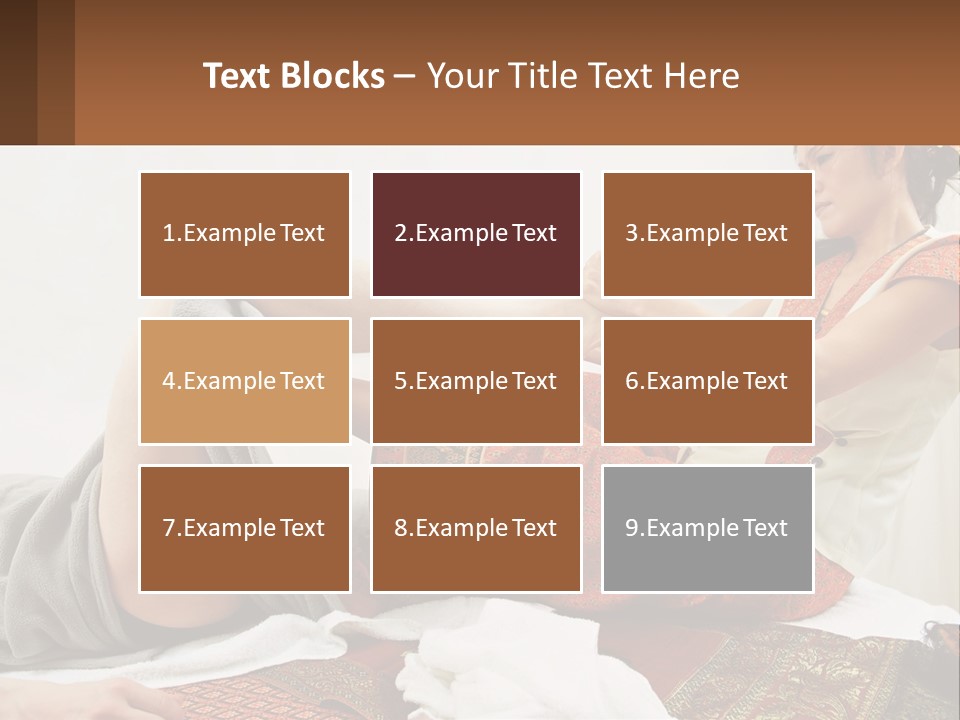 A Woman Sitting On A Bed With Her Legs Crossed PowerPoint Template