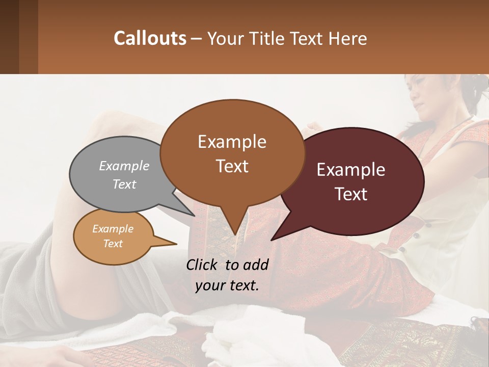 A Woman Sitting On A Bed With Her Legs Crossed PowerPoint Template