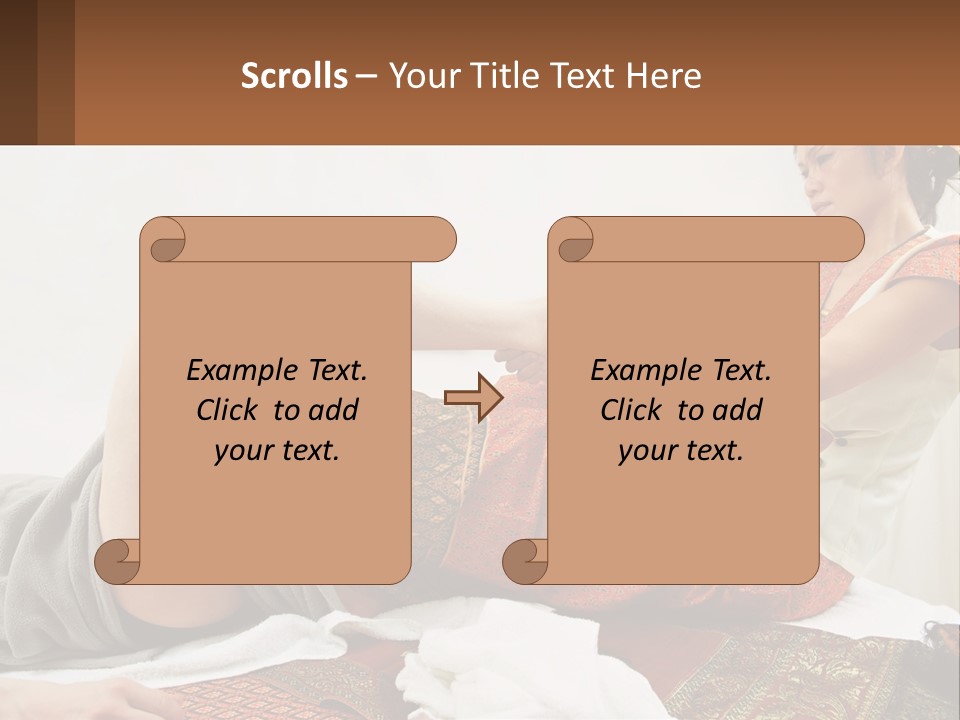 A Woman Sitting On A Bed With Her Legs Crossed PowerPoint Template