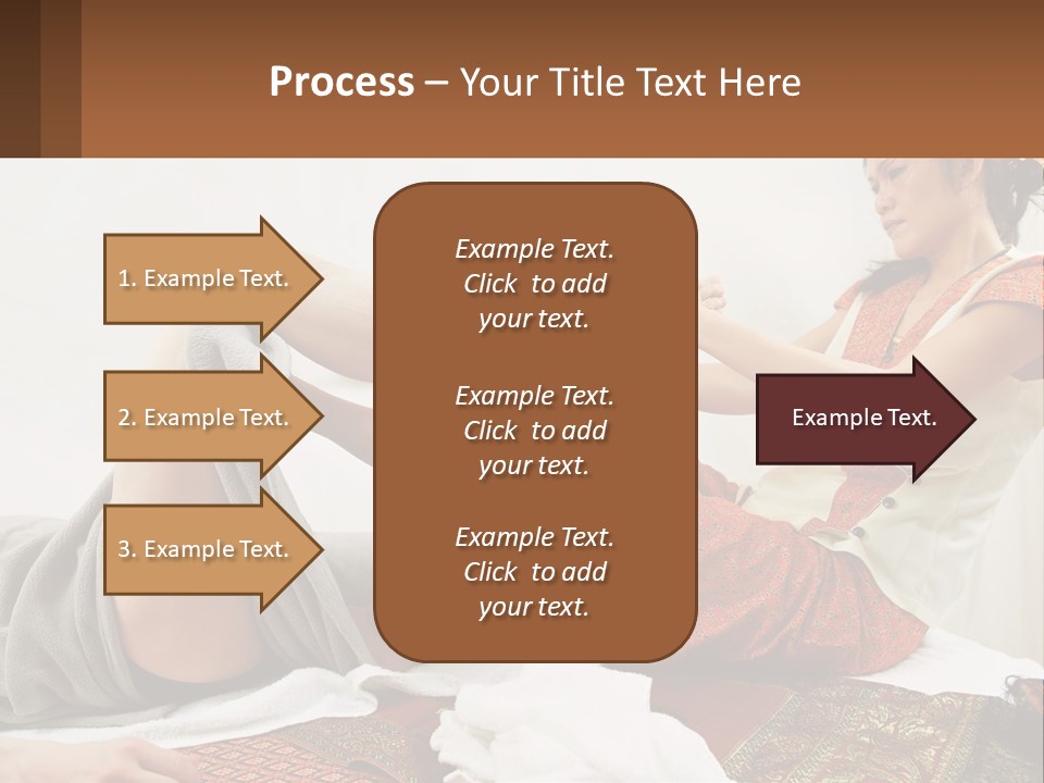 A Woman Sitting On A Bed With Her Legs Crossed PowerPoint Template