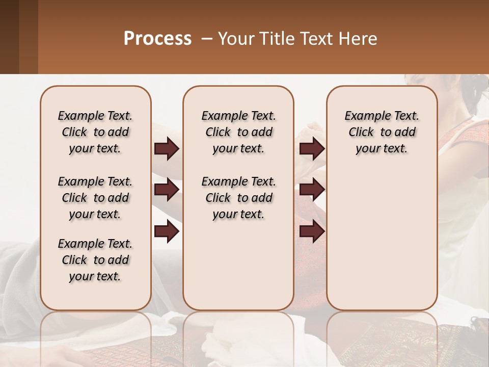 A Woman Sitting On A Bed With Her Legs Crossed PowerPoint Template