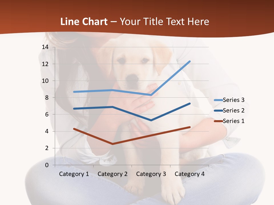 A Woman Sitting On The Floor Holding A Puppy PowerPoint Template