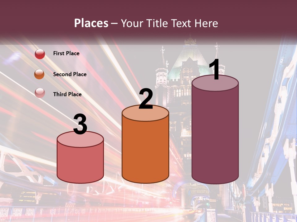 A Picture Of A Building With A Clock On It PowerPoint Template