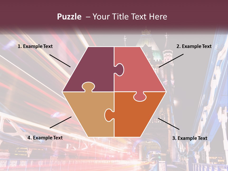 A Picture Of A Building With A Clock On It PowerPoint Template