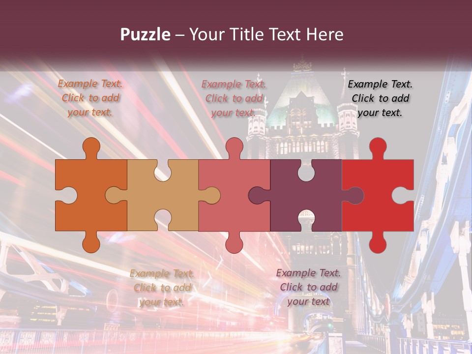 A Picture Of A Building With A Clock On It PowerPoint Template