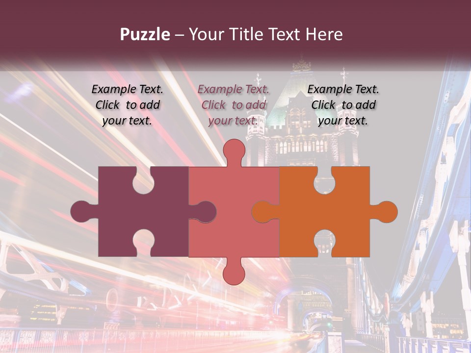 A Picture Of A Building With A Clock On It PowerPoint Template