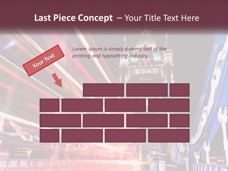 A Picture Of A Building With A Clock On It PowerPoint Template