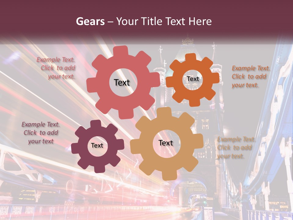 A Picture Of A Building With A Clock On It PowerPoint Template