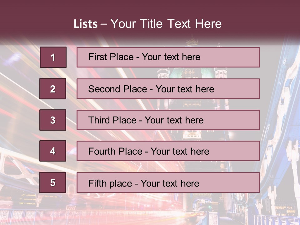 A Picture Of A Building With A Clock On It PowerPoint Template