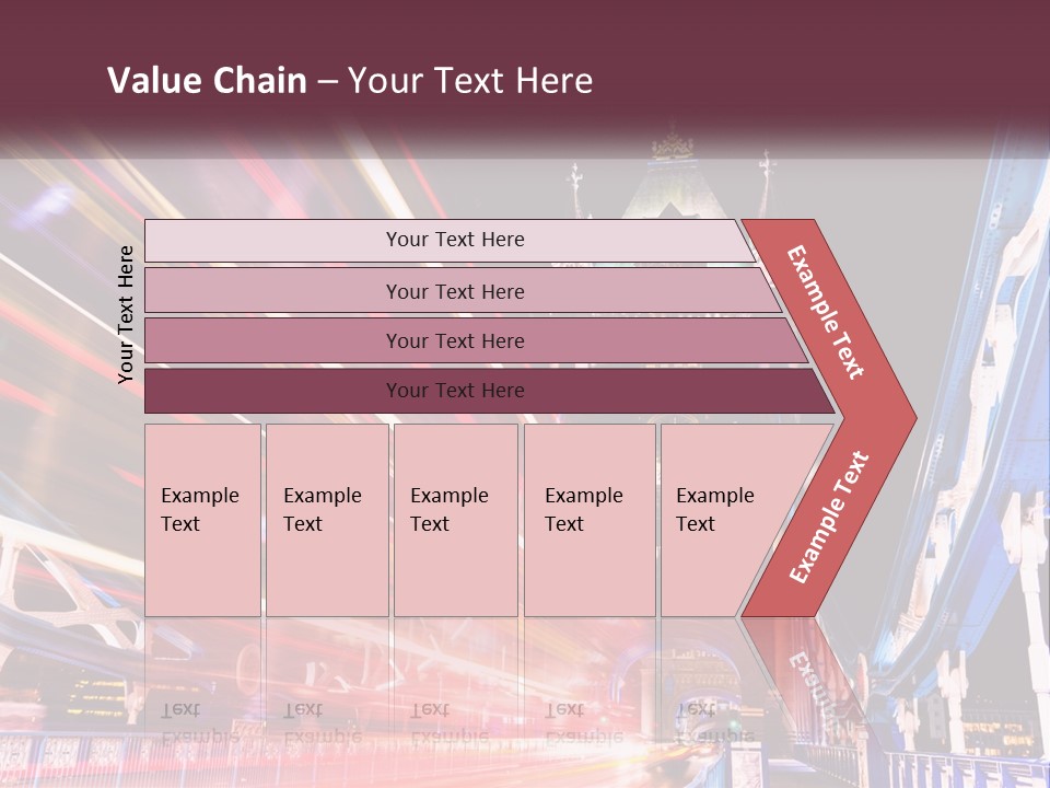 A Picture Of A Building With A Clock On It PowerPoint Template