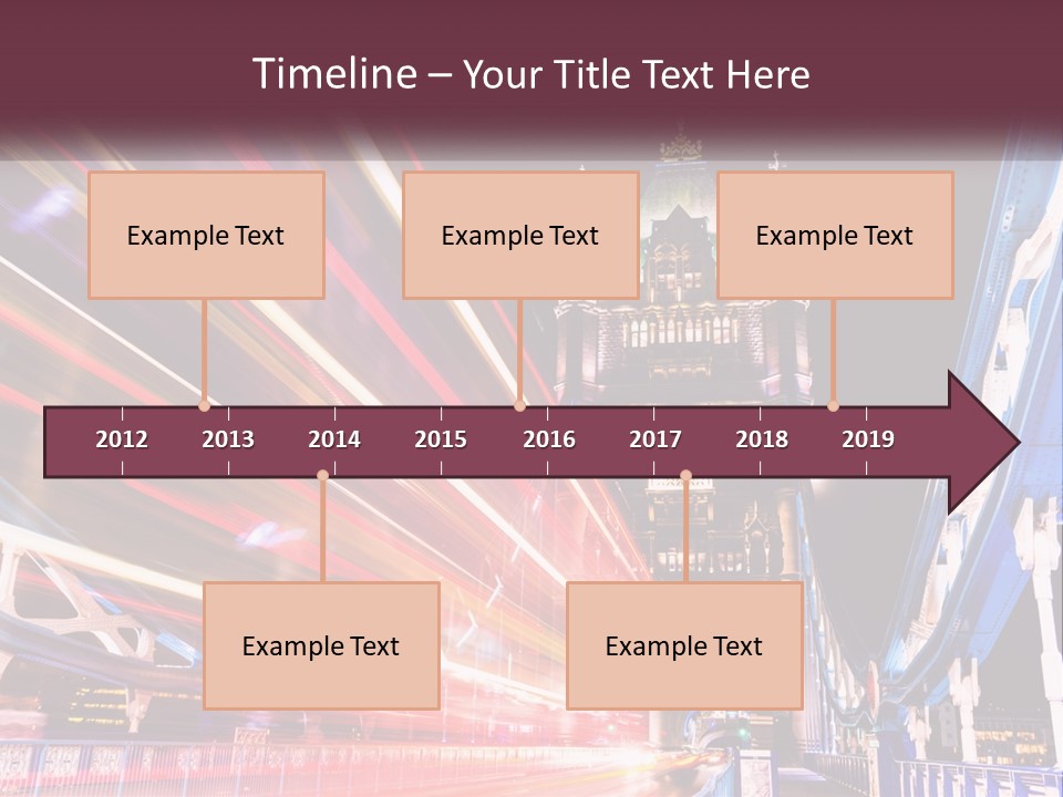 A Picture Of A Building With A Clock On It PowerPoint Template