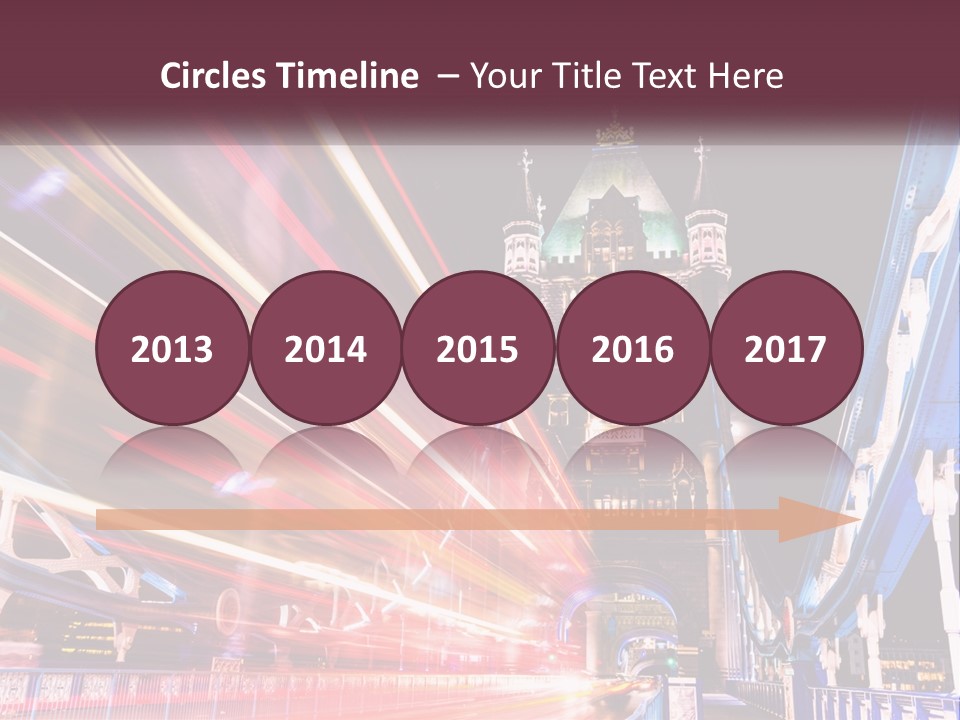 A Picture Of A Building With A Clock On It PowerPoint Template