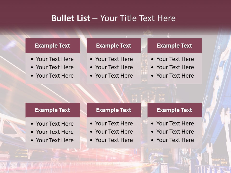 A Picture Of A Building With A Clock On It PowerPoint Template
