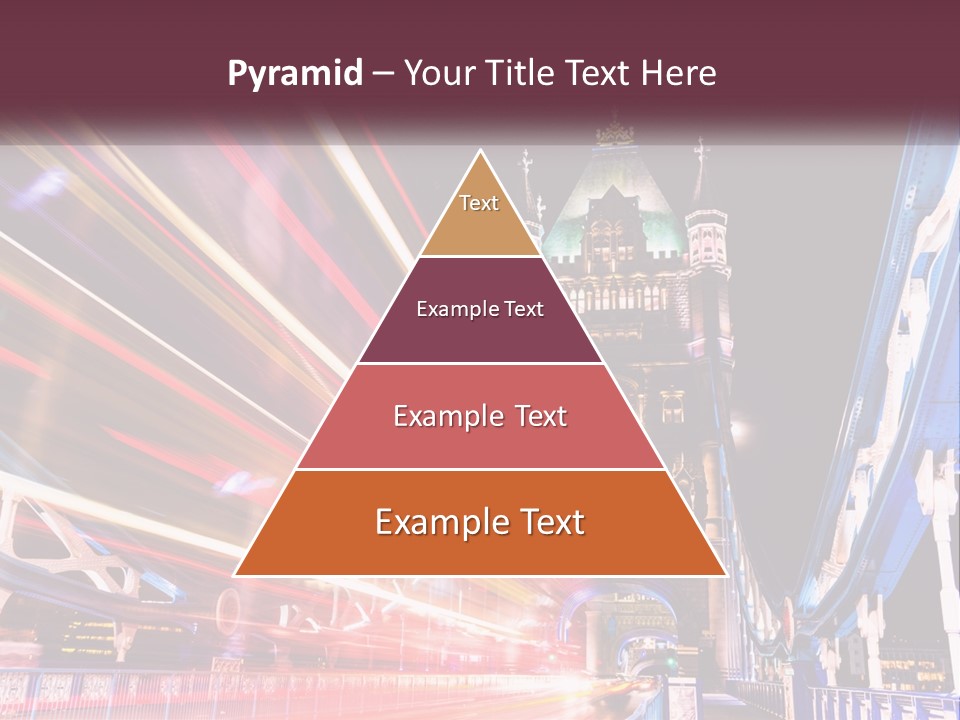 A Picture Of A Building With A Clock On It PowerPoint Template