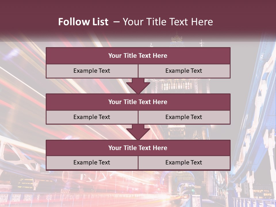 A Picture Of A Building With A Clock On It PowerPoint Template