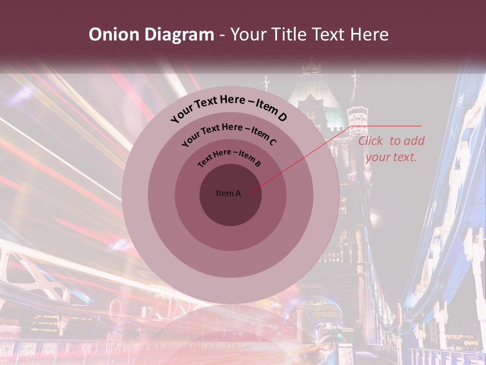 A Picture Of A Building With A Clock On It PowerPoint Template