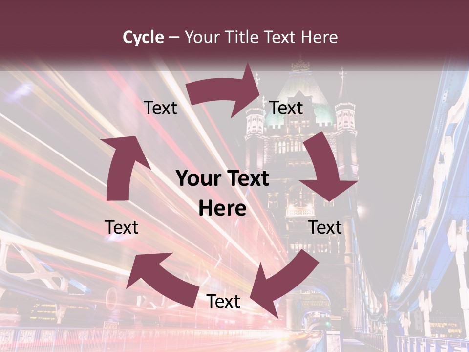 A Picture Of A Building With A Clock On It PowerPoint Template