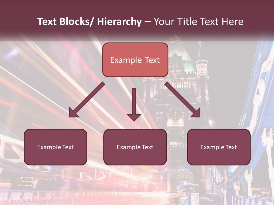 A Picture Of A Building With A Clock On It PowerPoint Template