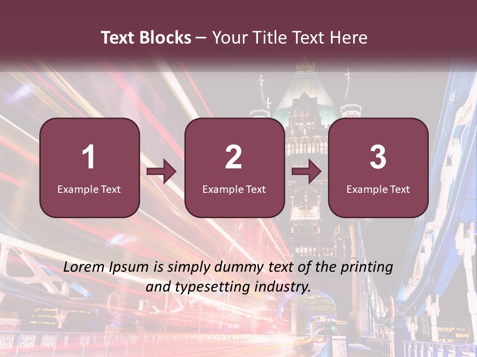 A Picture Of A Building With A Clock On It PowerPoint Template