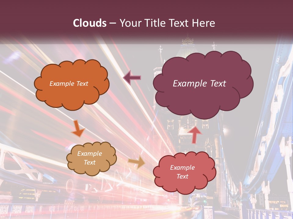 A Picture Of A Building With A Clock On It PowerPoint Template