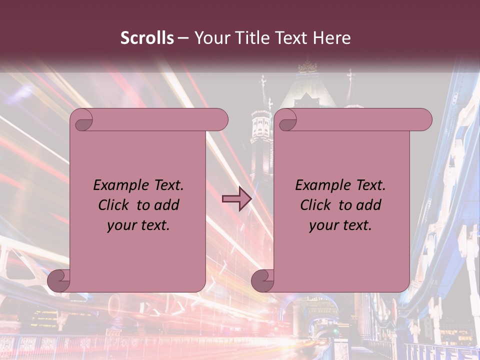 A Picture Of A Building With A Clock On It PowerPoint Template