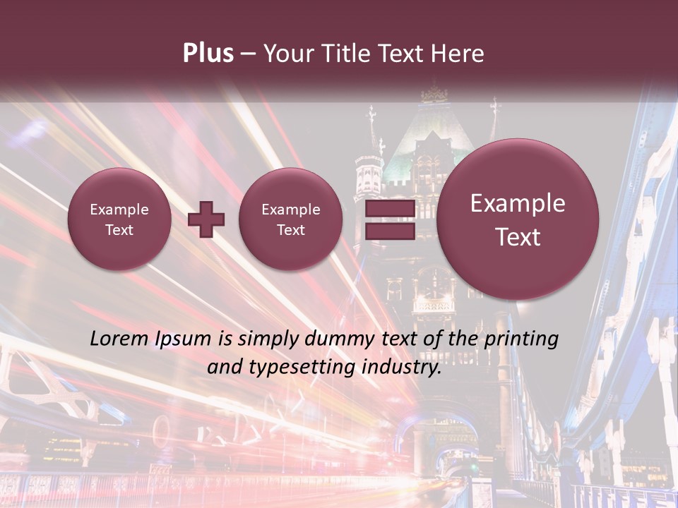 A Picture Of A Building With A Clock On It PowerPoint Template