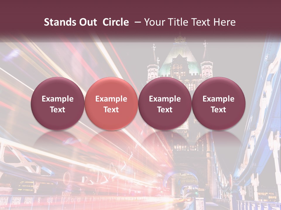 A Picture Of A Building With A Clock On It PowerPoint Template