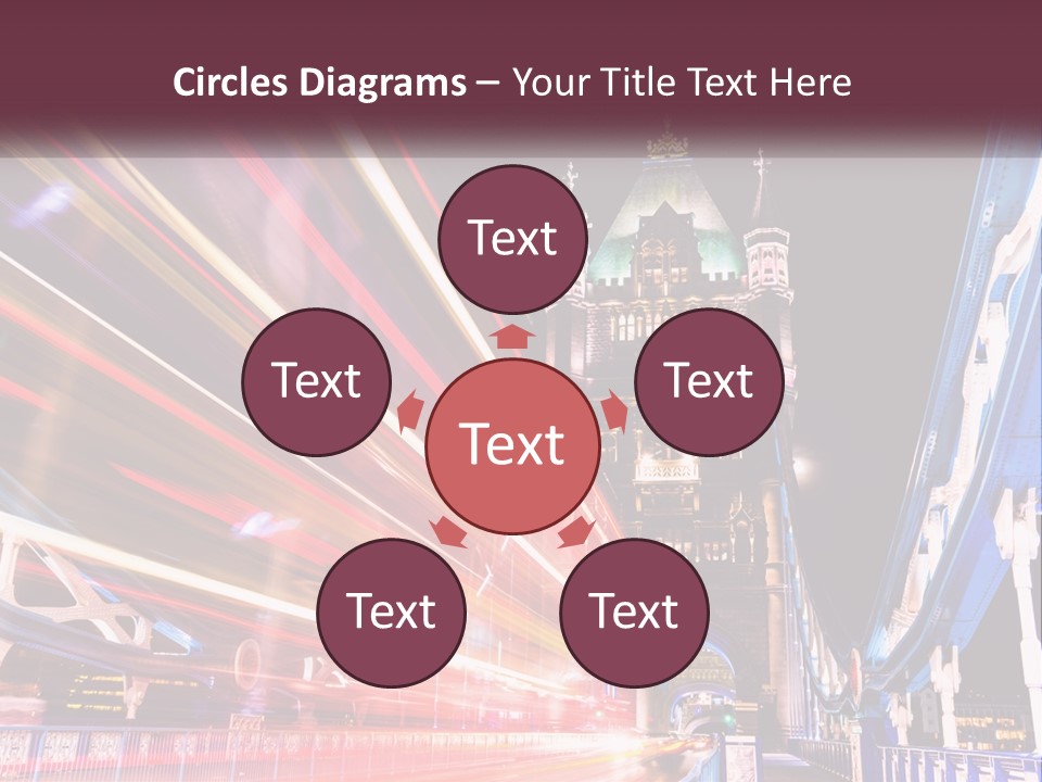 A Picture Of A Building With A Clock On It PowerPoint Template