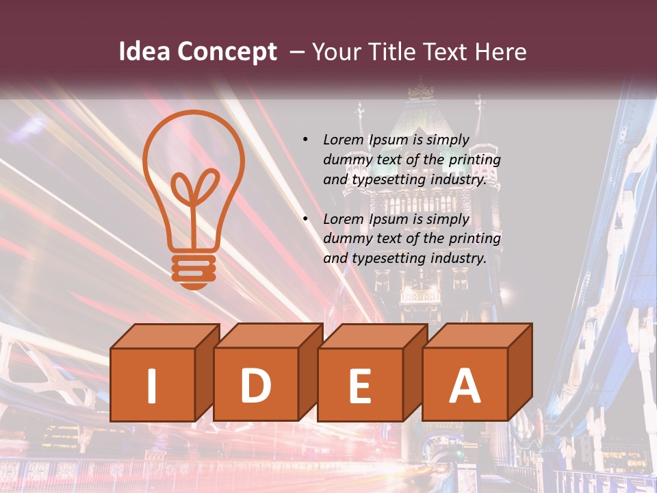 A Picture Of A Building With A Clock On It PowerPoint Template