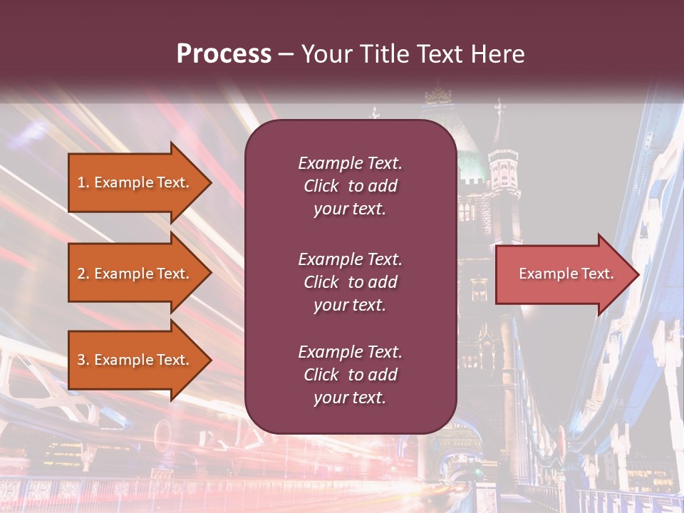 A Picture Of A Building With A Clock On It PowerPoint Template