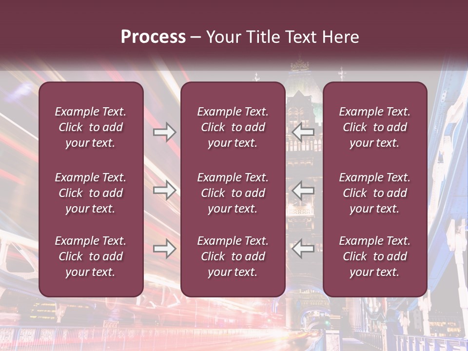 A Picture Of A Building With A Clock On It PowerPoint Template