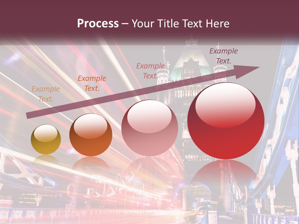 A Picture Of A Building With A Clock On It PowerPoint Template