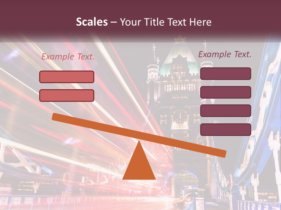A Picture Of A Building With A Clock On It PowerPoint Template