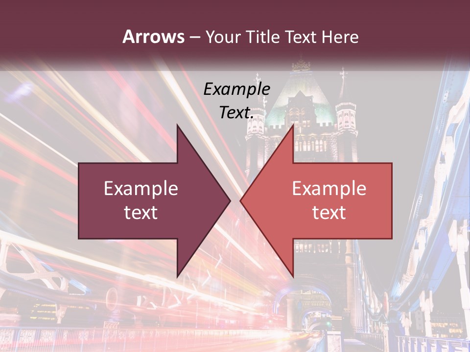 A Picture Of A Building With A Clock On It PowerPoint Template