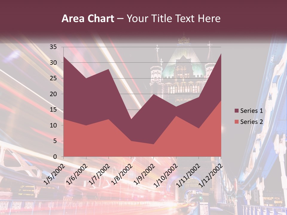 A Picture Of A Building With A Clock On It PowerPoint Template
