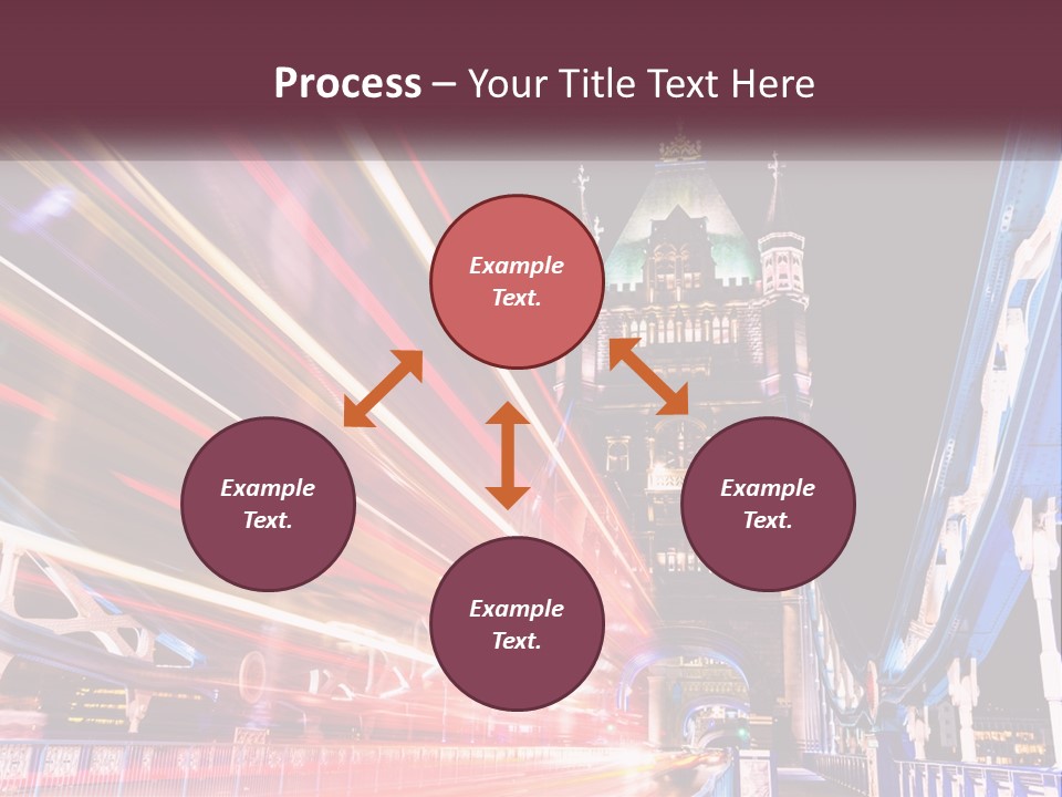 A Picture Of A Building With A Clock On It PowerPoint Template