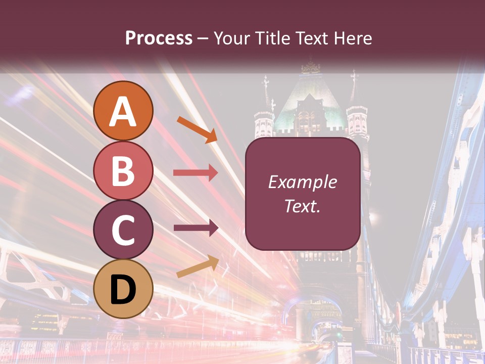 A Picture Of A Building With A Clock On It PowerPoint Template