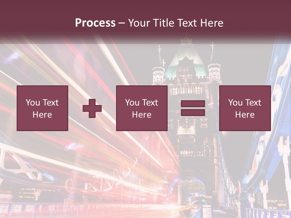 A Picture Of A Building With A Clock On It PowerPoint Template