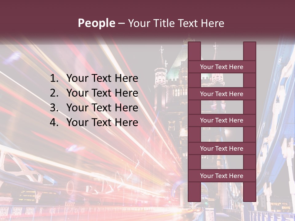 A Picture Of A Building With A Clock On It PowerPoint Template