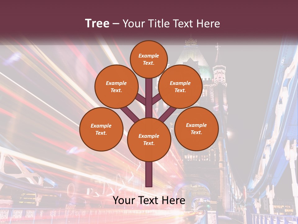 A Picture Of A Building With A Clock On It PowerPoint Template