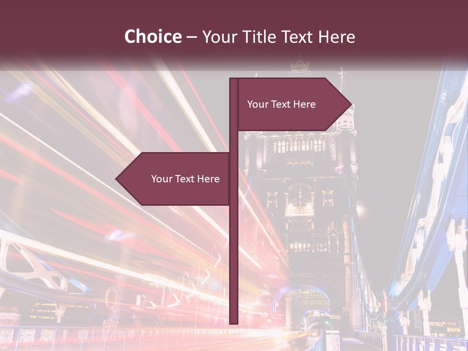 A Picture Of A Building With A Clock On It PowerPoint Template