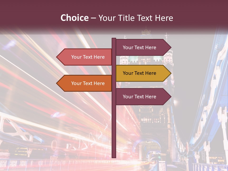 A Picture Of A Building With A Clock On It PowerPoint Template
