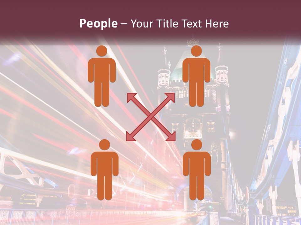 A Picture Of A Building With A Clock On It PowerPoint Template