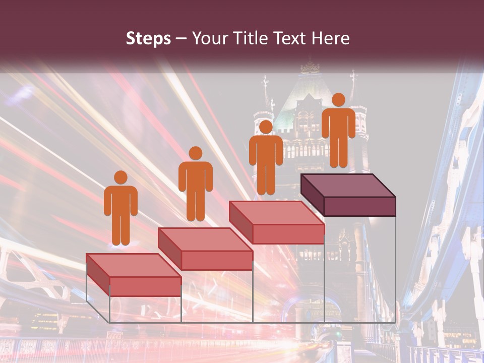 A Picture Of A Building With A Clock On It PowerPoint Template